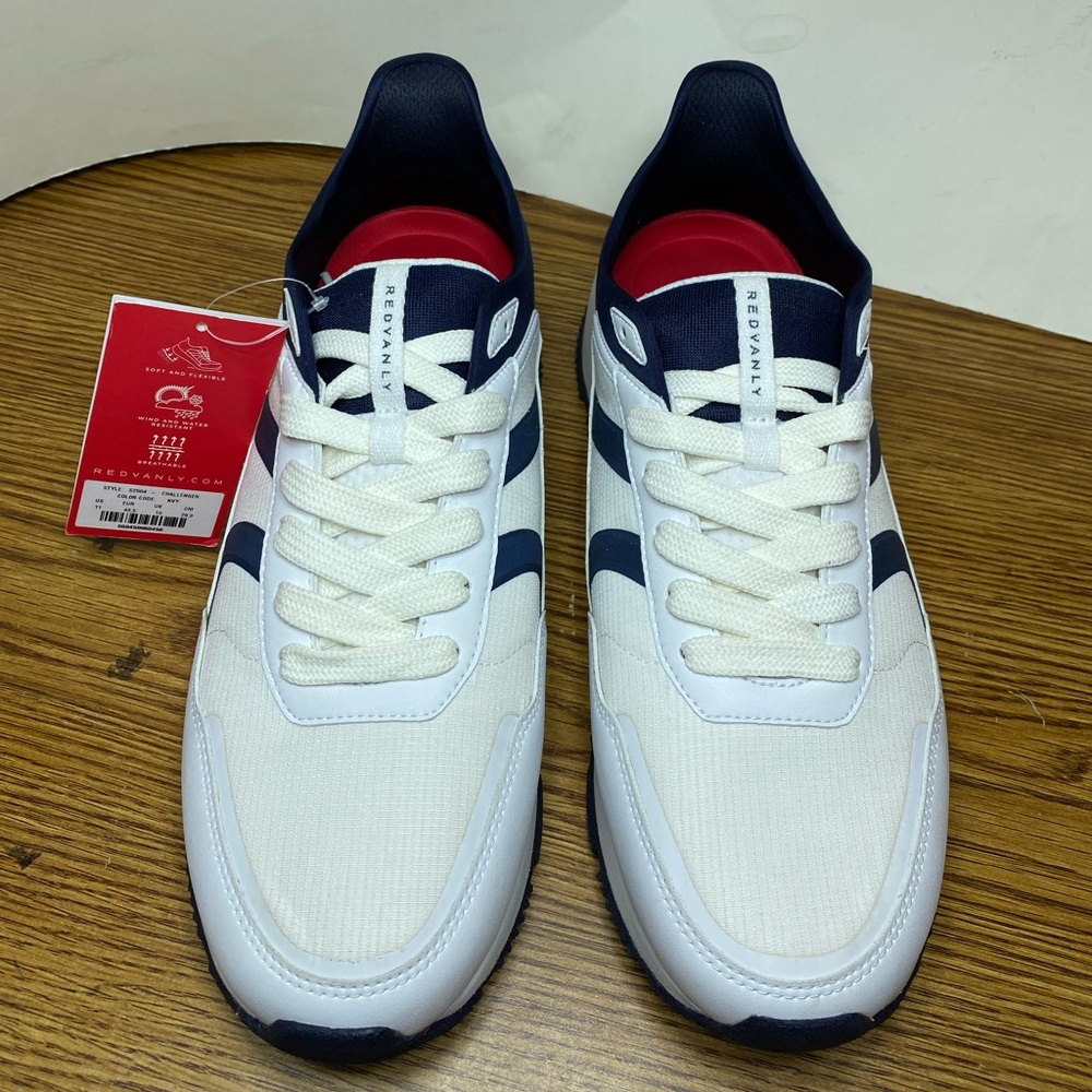 Redvanly Challenger S2504 Spikeless Golf Sneakers Shoes Men's Size 11 White Navy